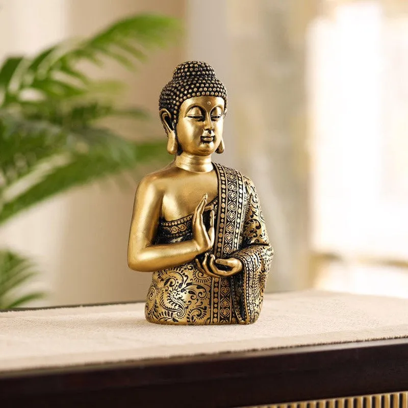 Ornate Serene Buddha Showpiece media 4
