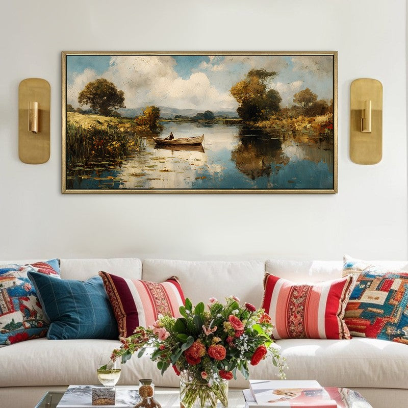 Dreamy Lake Horizon Wall Art