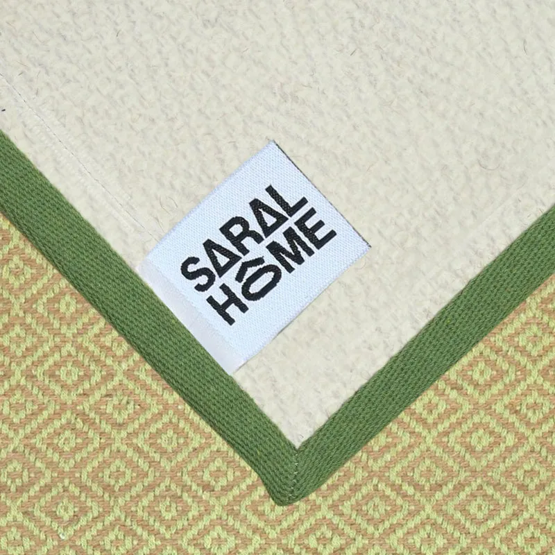 Saral Home TerraTread Anti-Slip Jute Cotton Area Rug - Green media 6