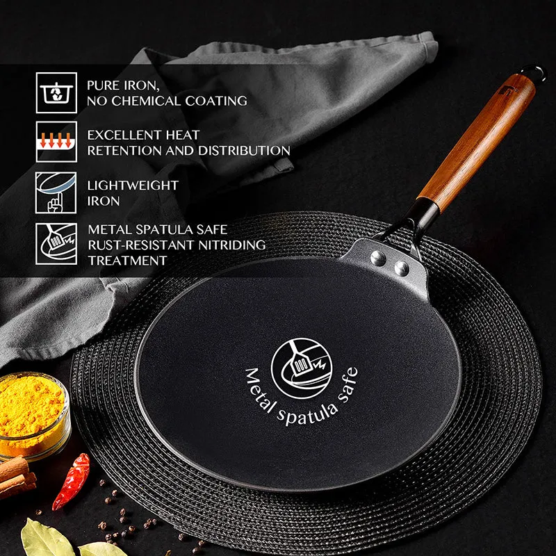 Bergner Ferrocasa Induction Safe Cast Iron Roti Tawa - 22 cm media 3