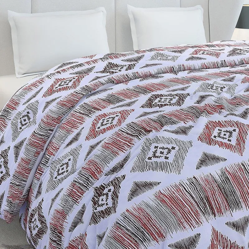 Monte Carlo Mazecraft Geometric Polyester Duvet Covers (Brown) - 210 GSM media 5