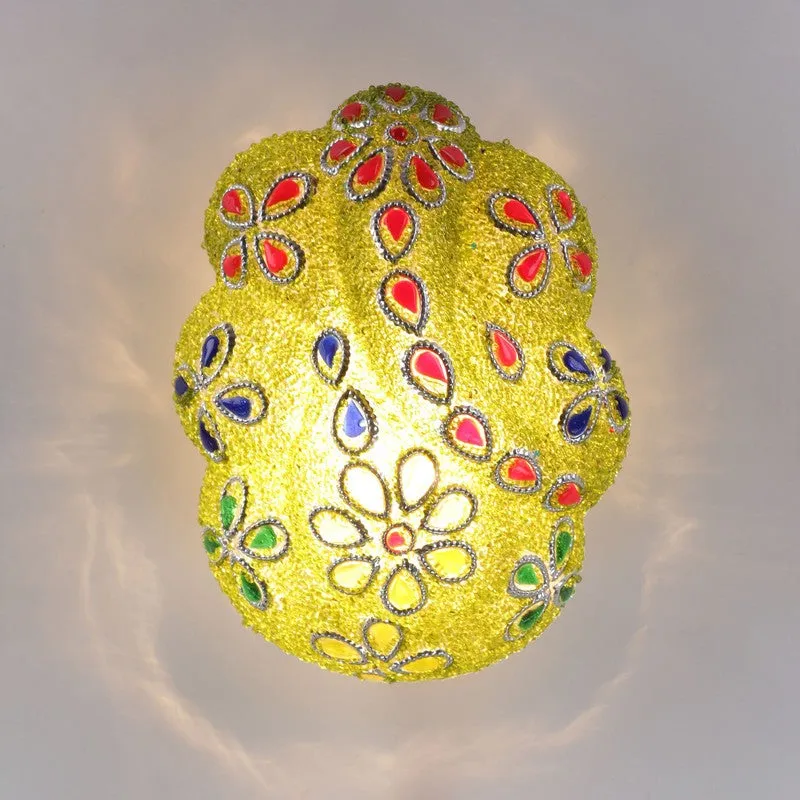 Vighnaharta Glow Glass Wall Lamp - Multicolor media 5