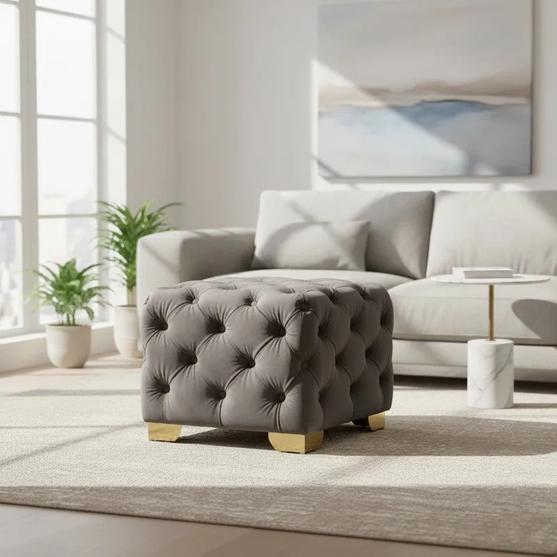 Averon Pluffa Ottoman - Grey media 1