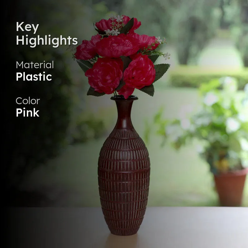Fiora Artificial Rose (Dark Pink) - Set of Two media 2