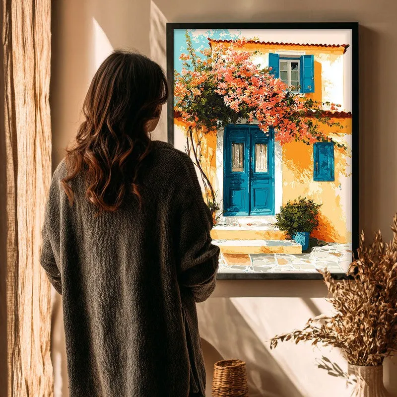 Serapha Canvas Wall Painting With Black Frame media 4