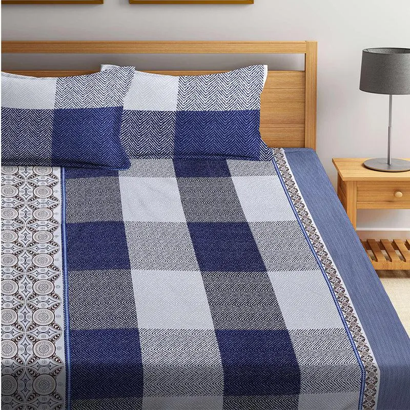 Carob Ethnic PolyCotton Bedsheet - 150 GSM media 1