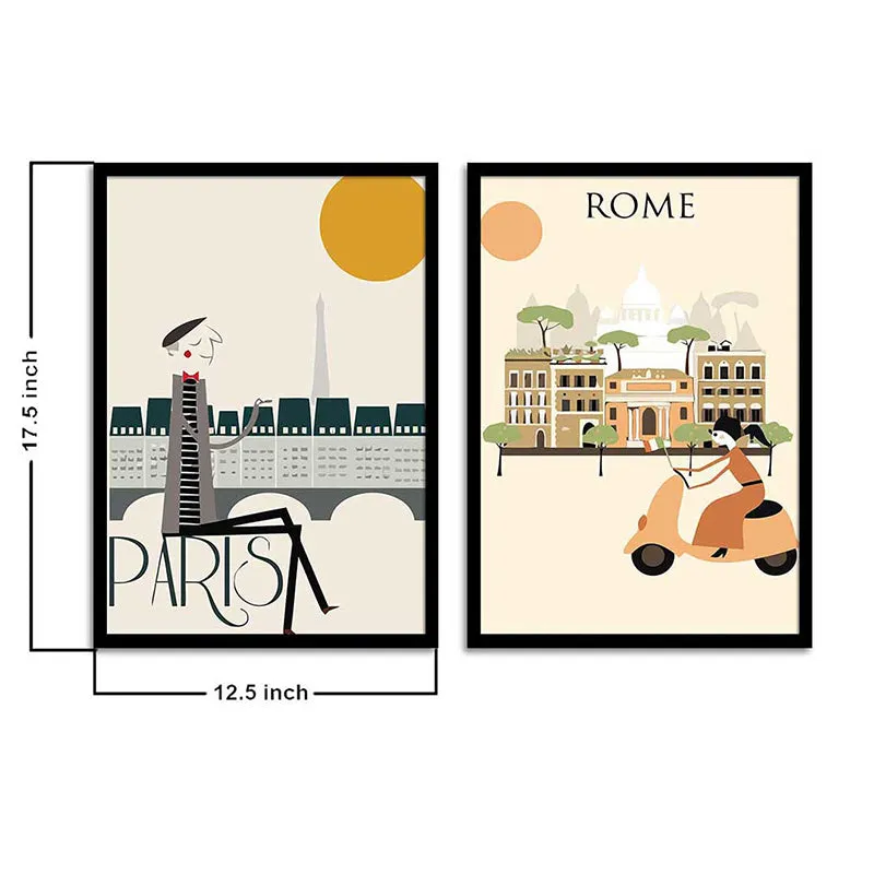 Rome & Paris Wall Art - Set Of Two media 6