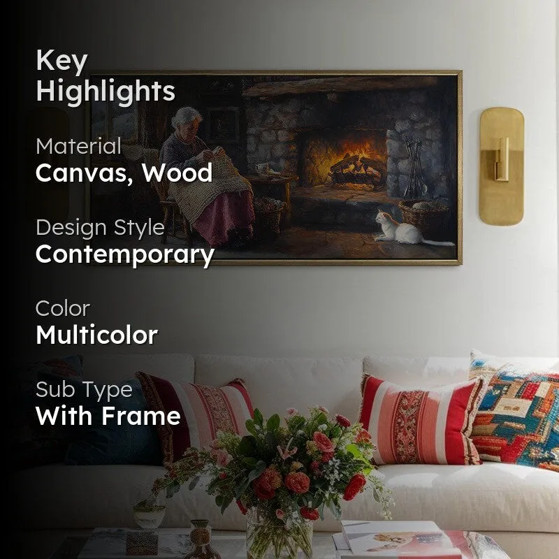 Hushfire Canvas Wall Painting With Frame media 2