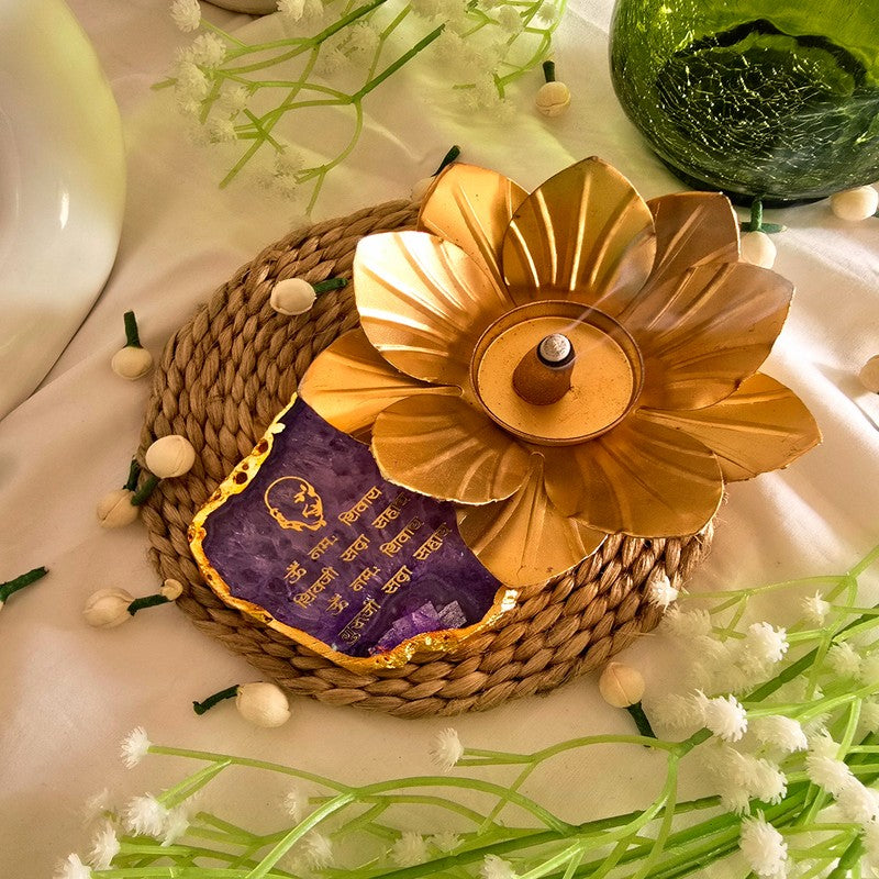 Anvaya Tea Light Candle Holder - Purple