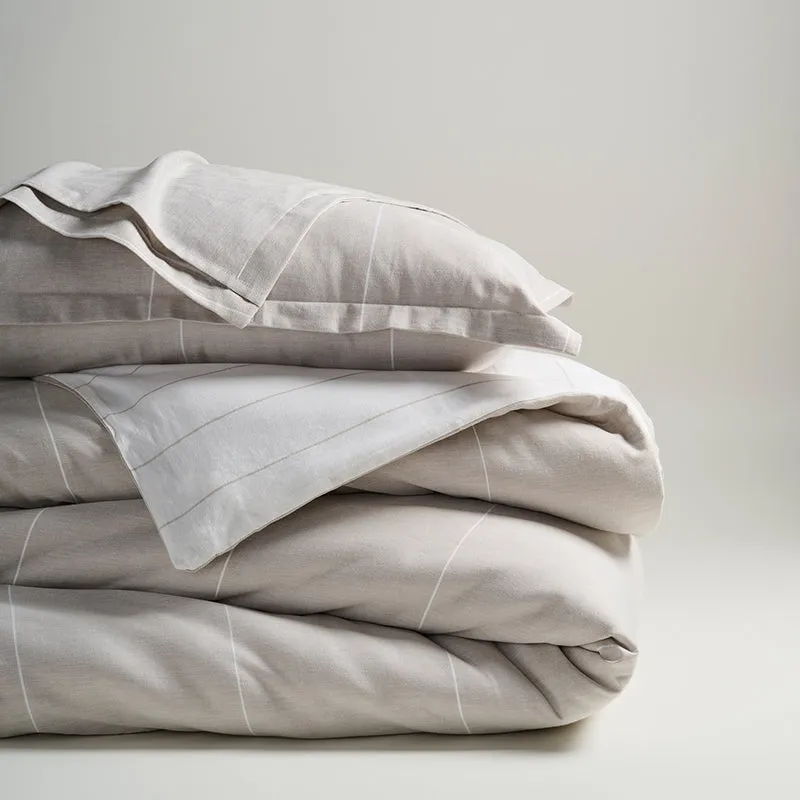 Velvet Dunes Chambray Duvet Cover media 4