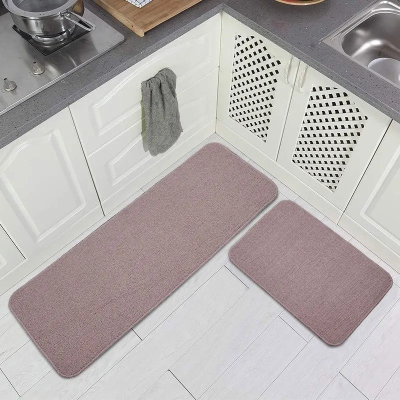 SimpleSoft Kitchen Floor Mats (Pink) - Set of Two media 1