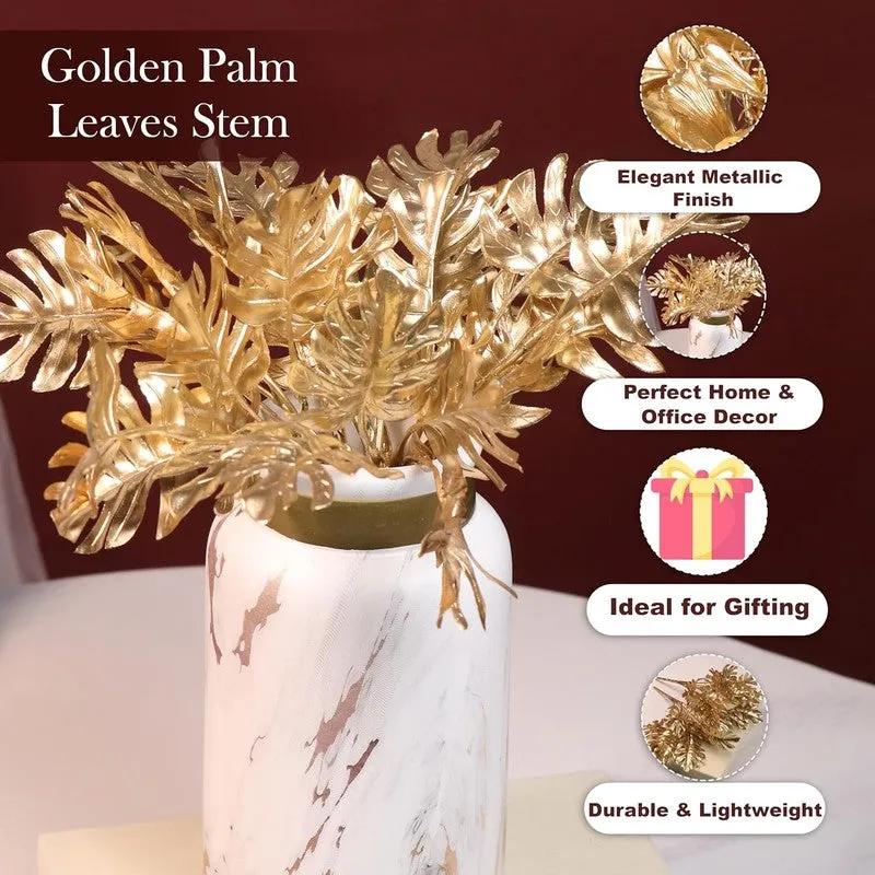 Gilded Fern Artificial Flowers - Set Of Two media 4