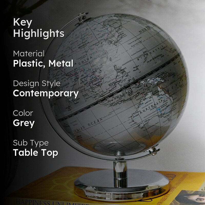 Around The World Metal Showpiece - Grey image 2