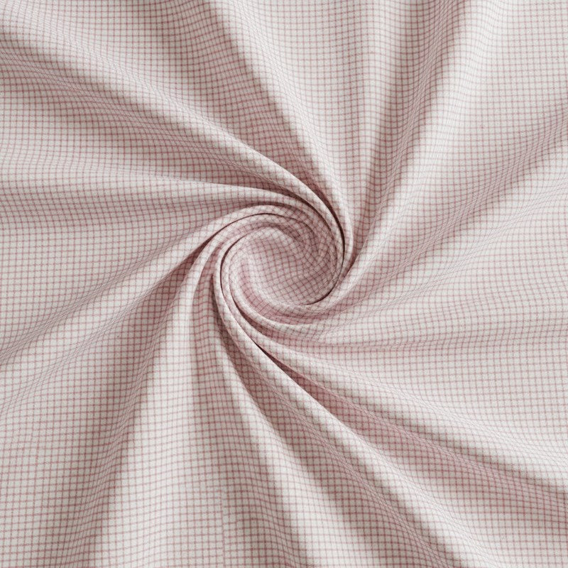 Mizomeen Checkered Printed Cotton Bedsheet (Purple) - 200 TC media 4
