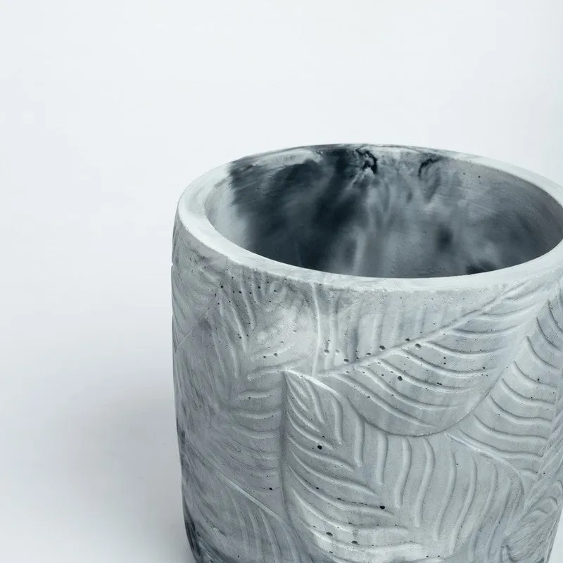Leaf Print Planter - White,Black media 5