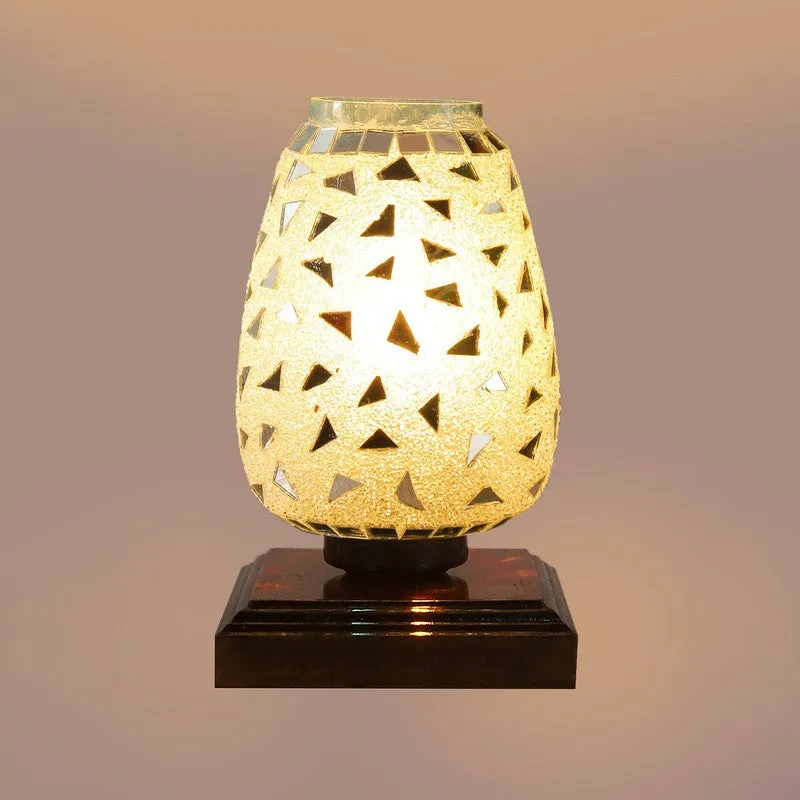 Orvella Mosaic Glass Table Lamp With Wooden Base media 8