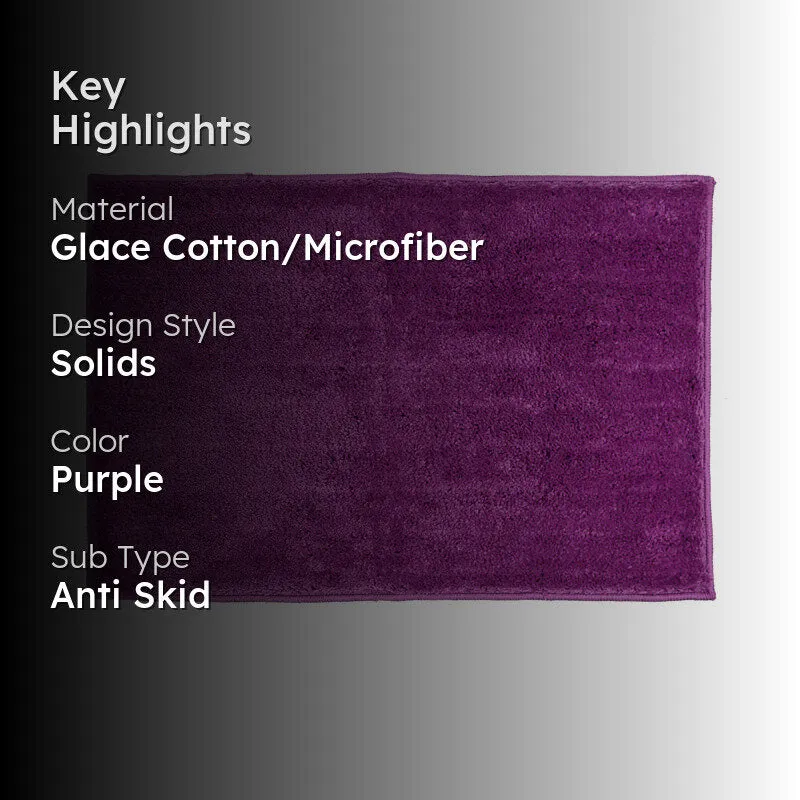 Arvigo Cotton Bath Mat - Purple media 2