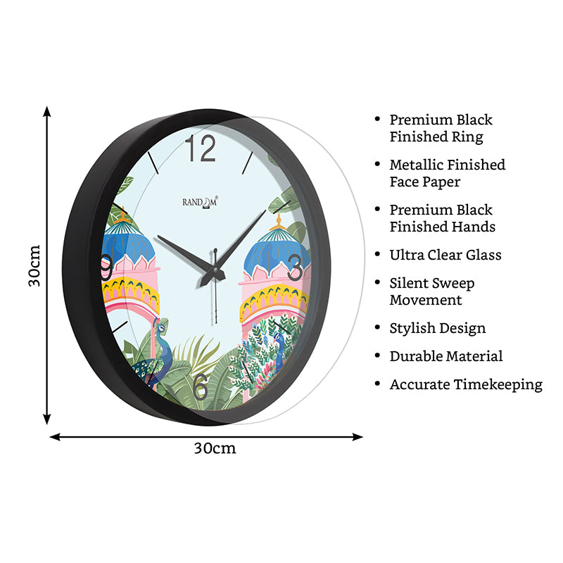 Kanishka Peacock Analog Wall Clock media 8