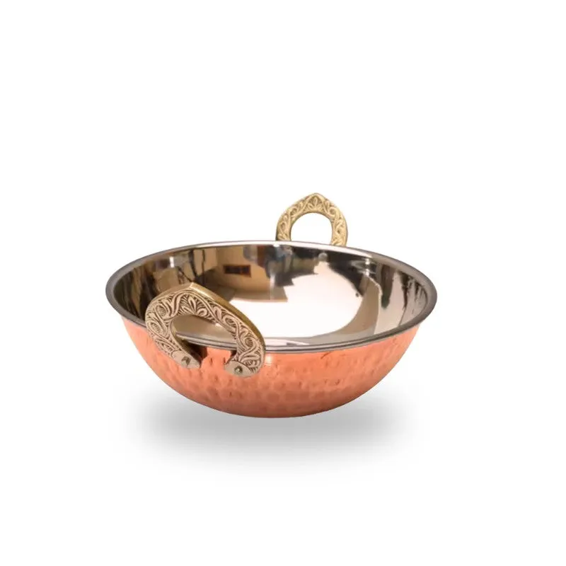 Sizzora Stainless Steel Kadhai (250 mL) - Copper media 3