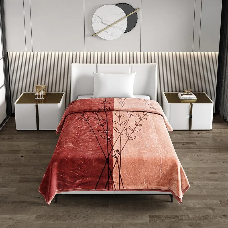 Monte Carlo Crimson Whisper Blanket (Brown) - 950 GSM media 3