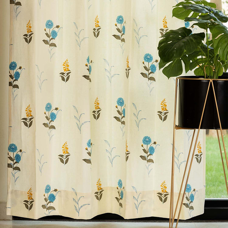 Urban Space Ivyra Curtain (Blue) - Set Of Two media 4