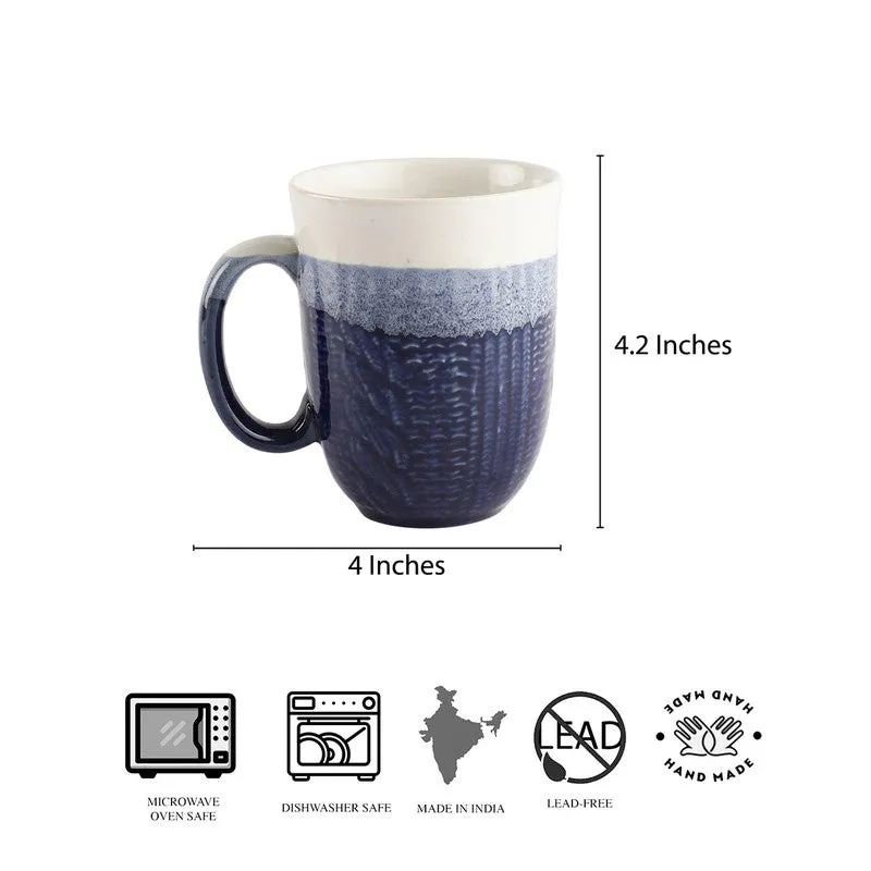 Indigo Stoneware Coffee Mug (340 mL Each) - Set Of Two media 8