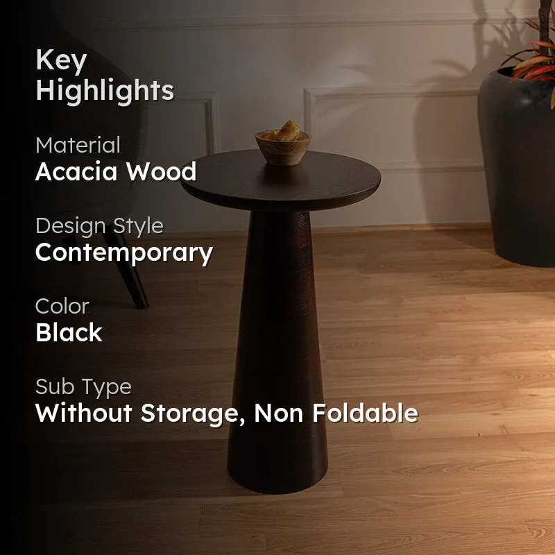 Attilio Acacia Wood Side Table media 2