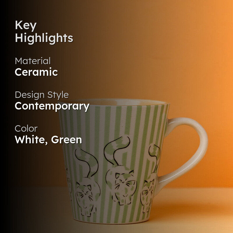 Whiskers Ceramic Coffee Mug (268 mL) media 2