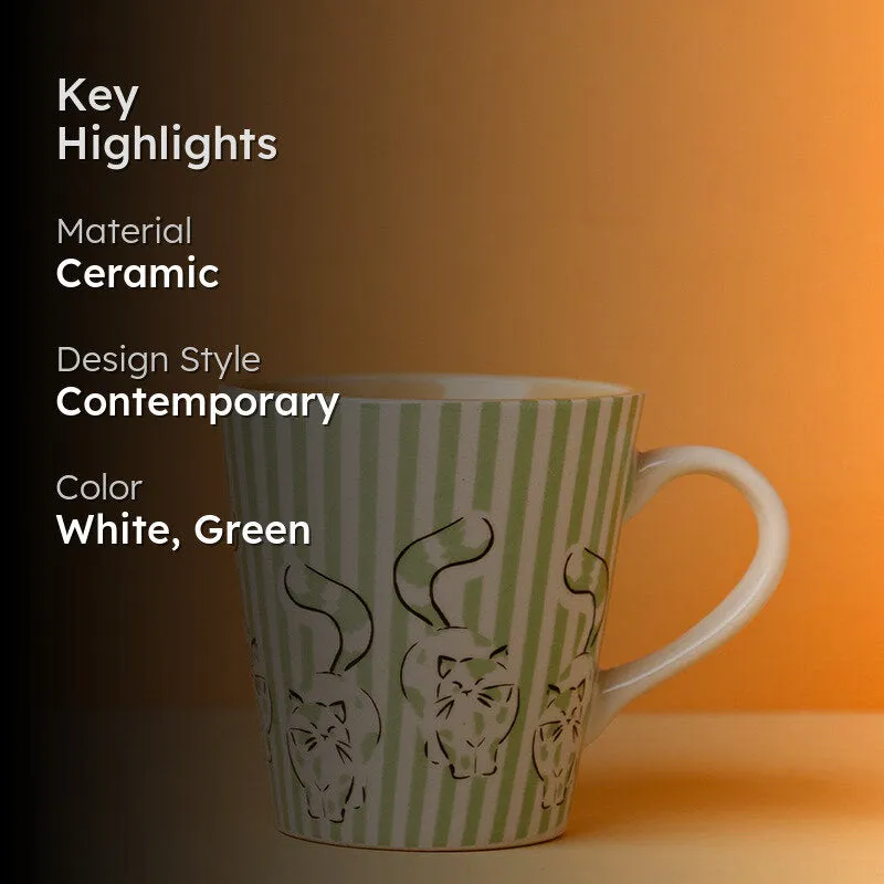 Whiskers Ceramic Coffee Mug (268 mL) media 2