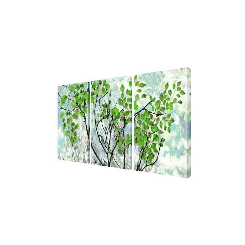 Foglia Poly Canvas Wall Art - Set of Three media 4