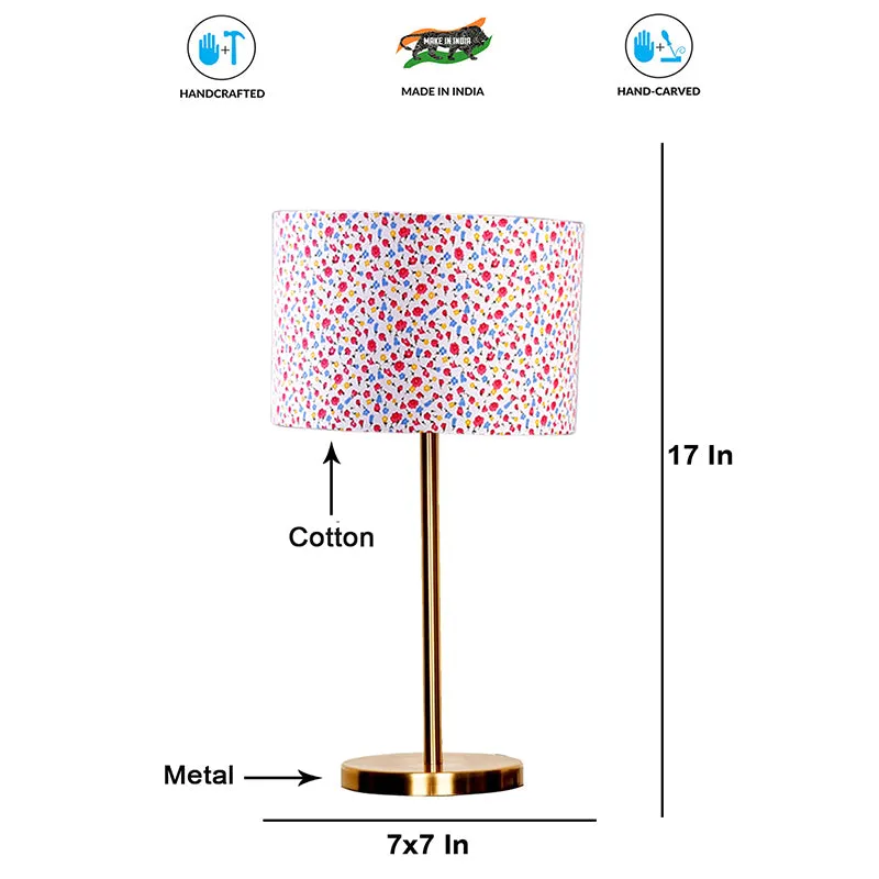 Tiny Fleur Cotton & Metal Table Lamp media 4