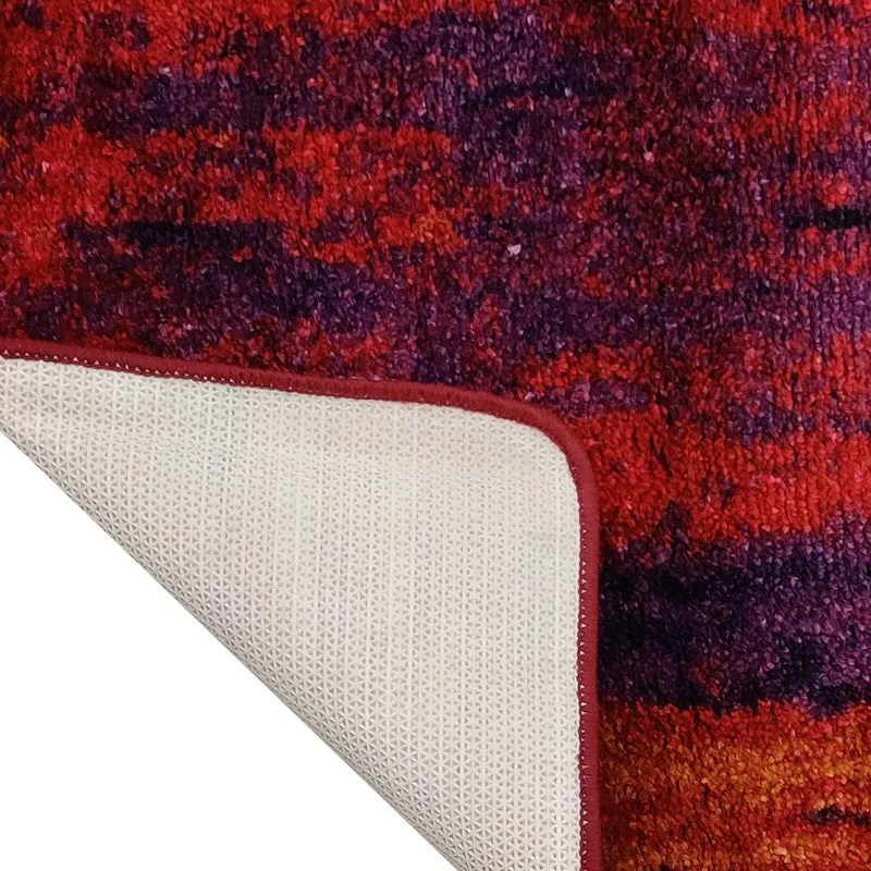Clyros Abstract Micro Fiber Area Rug - Red media 6