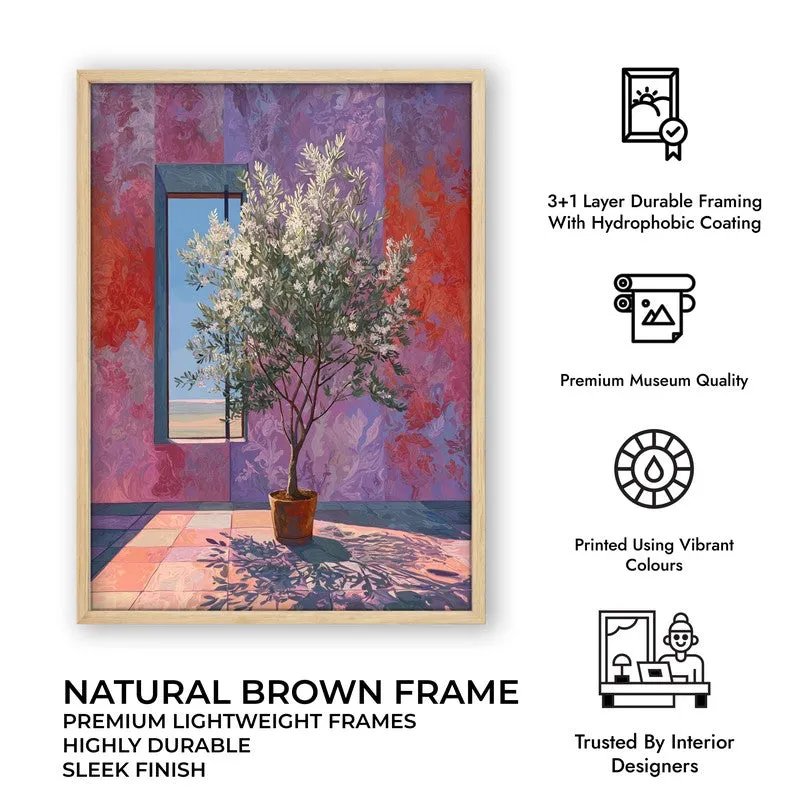 Dream shade Canvas Wall Painting - Brown Frame media 10