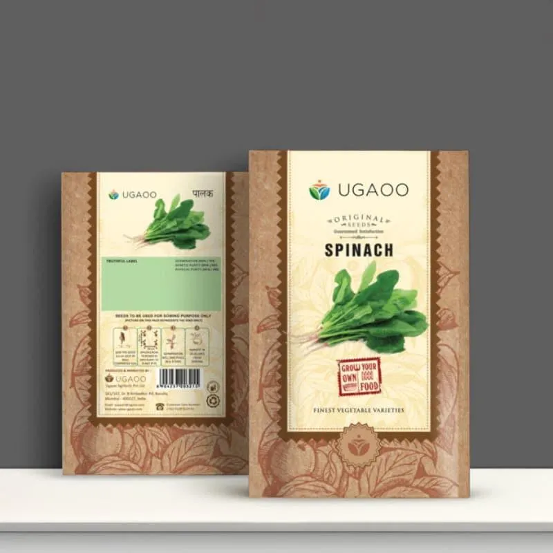 Ugaoo Spinach Green Vegetable Seeds media 1