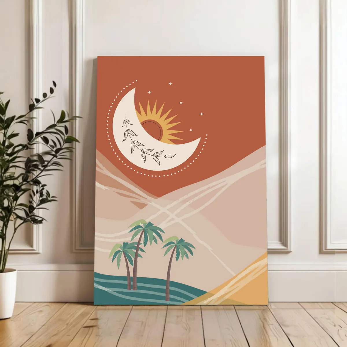 Pastels Spirits Cotton Canvas Wall Painting media 4