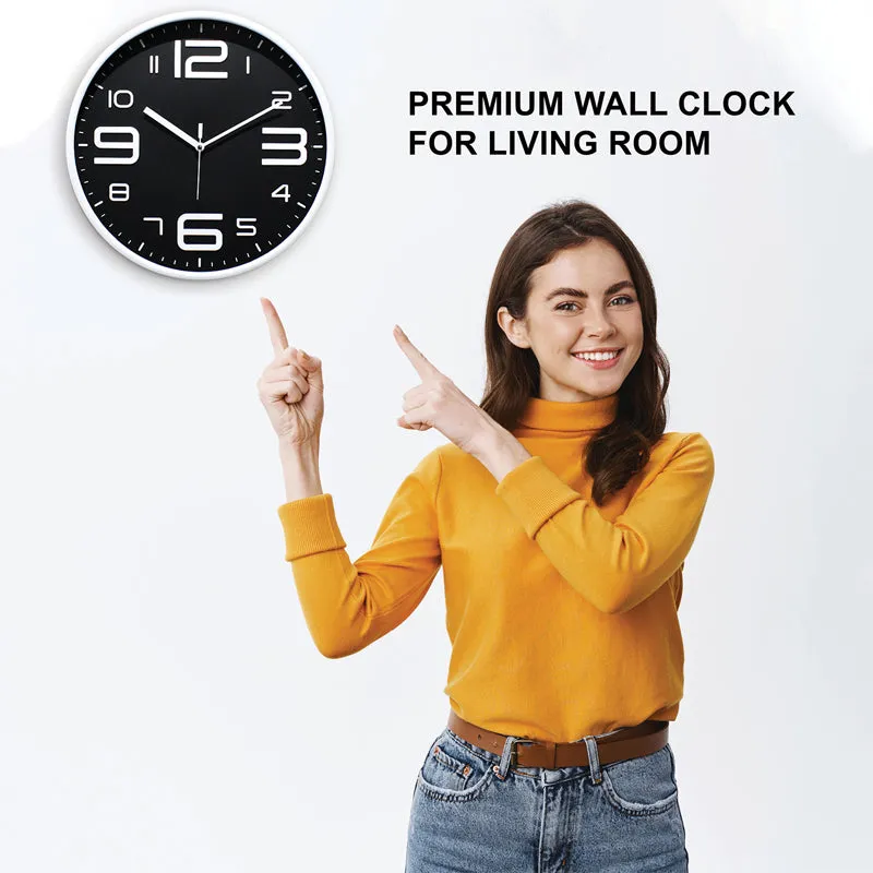 Cadence Analog Wall Clock - Black media 8