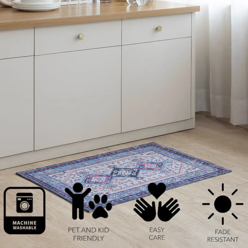 Kaelis Cotton Door Mats - Blue media 7