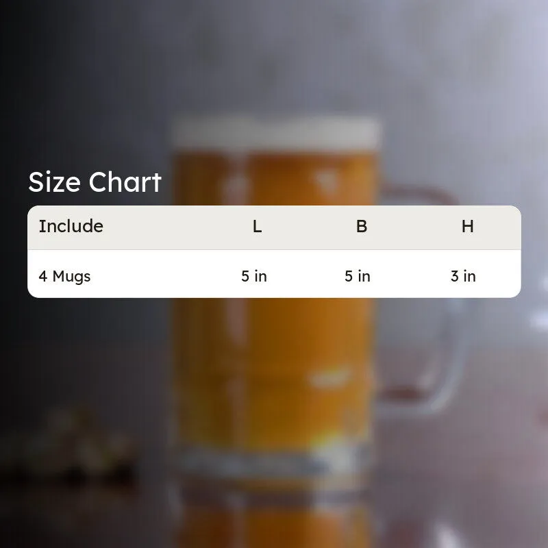 Gilbert Beer Mug (400 ML) - Set Of Four media 6