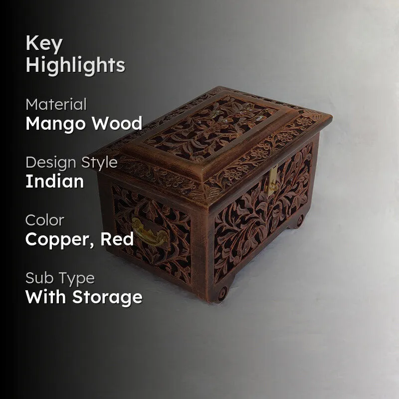 Talira Decorative Wood Jewel Box media 2