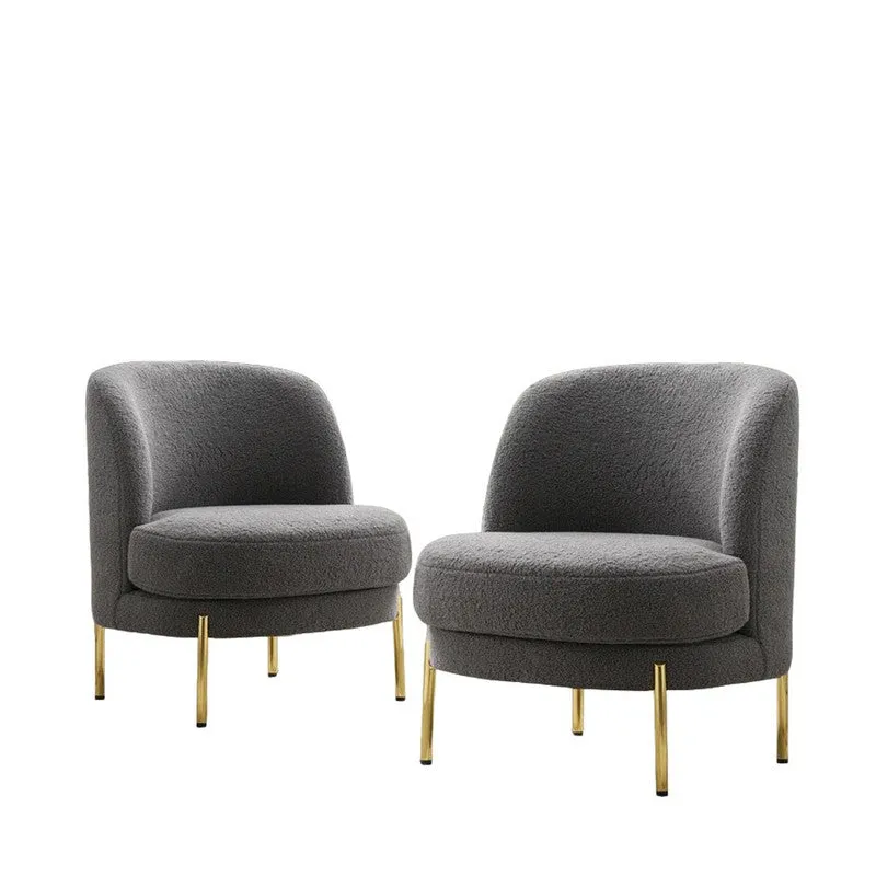 Calyra Neem Wood Accent Chair - Grey media 7