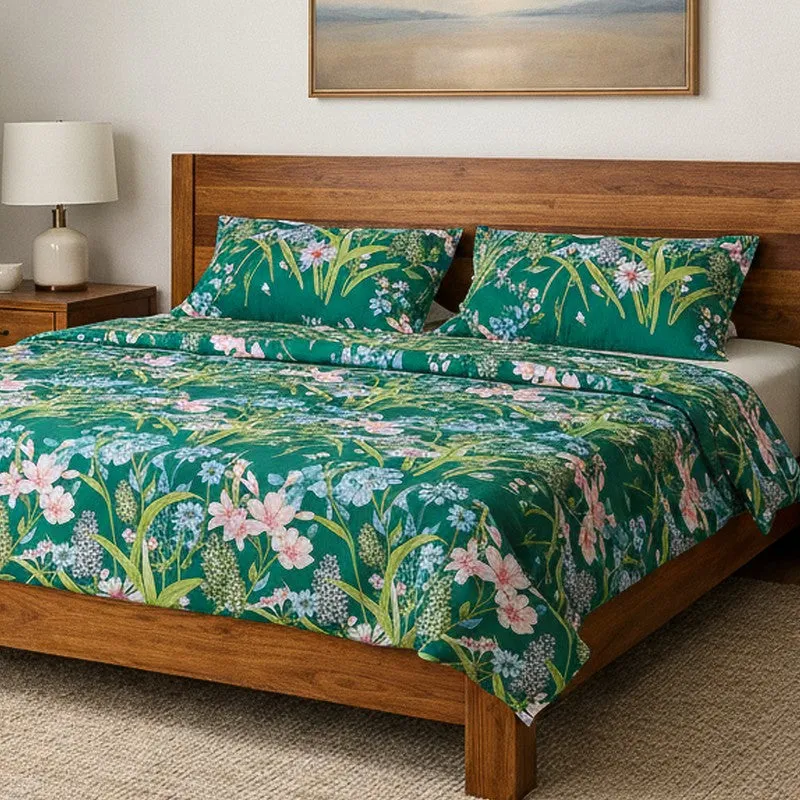 Ailana Floral Microfiber Bedsheet - 125 GSM media 3