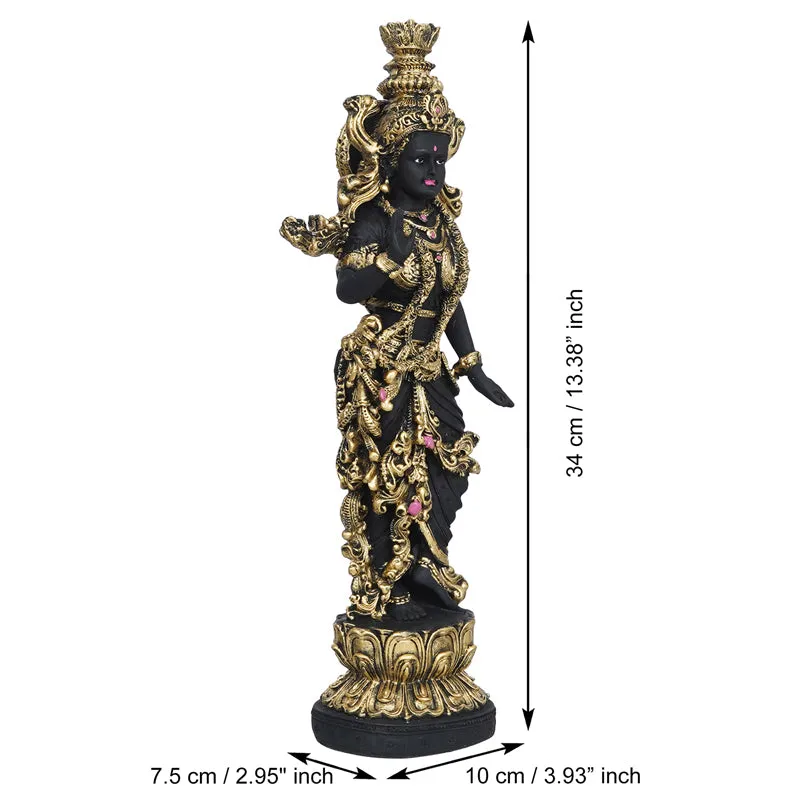Madhava Chaitanya Idol - Black & Gold media 6