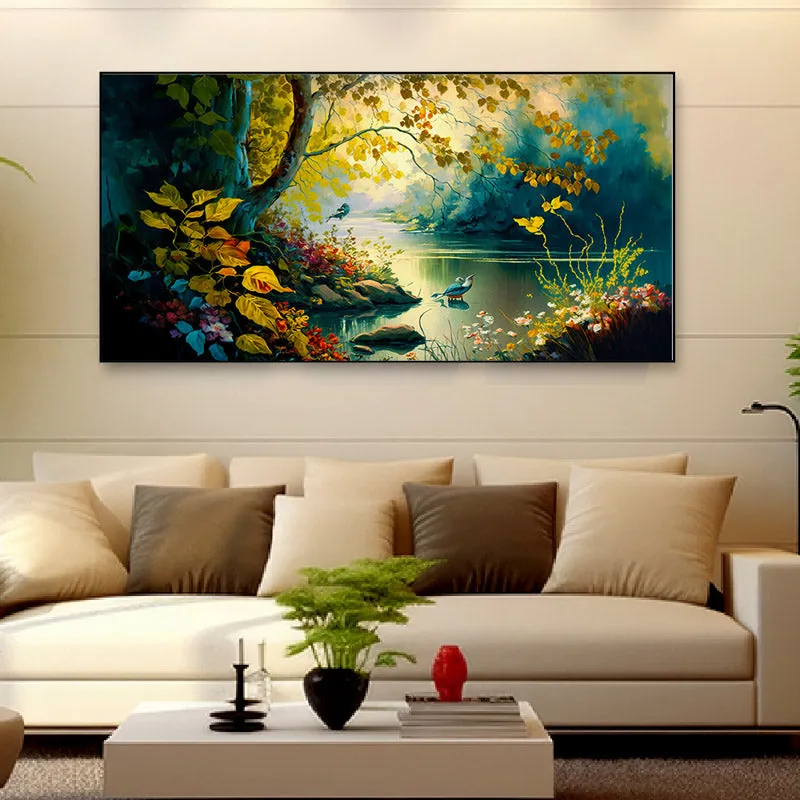 Lone Lamina Canvas Wall Painting media 3