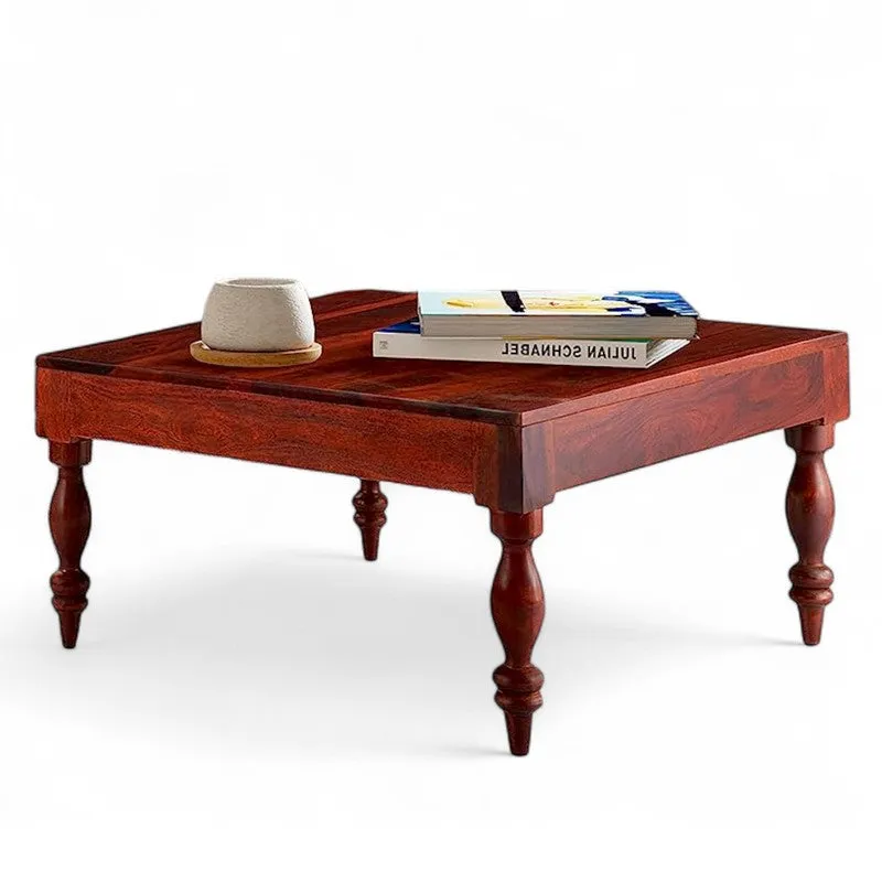 Oervon Sheesham Wooden Center Table - Red media 6