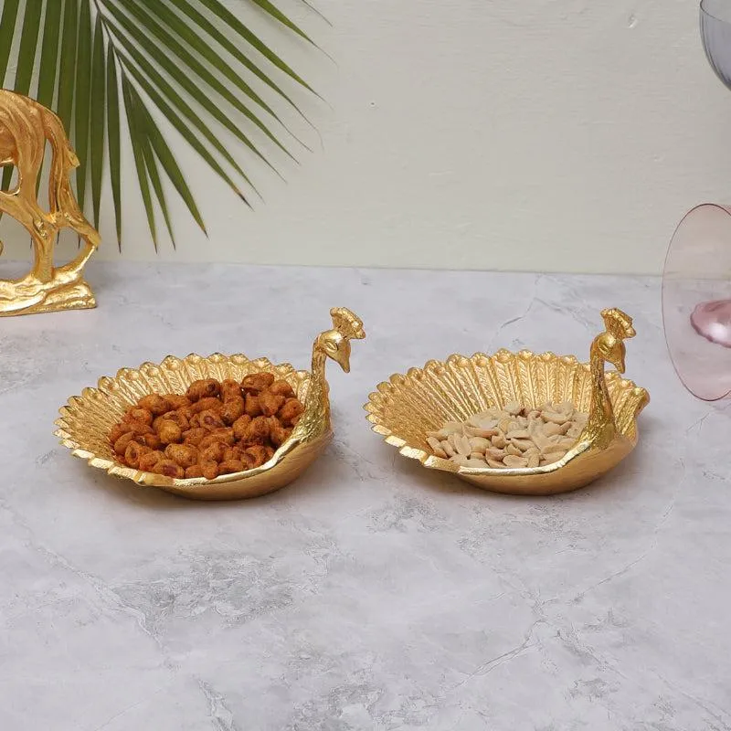Hamsa Beauty Aluminum Platter - Set of Two media 1
