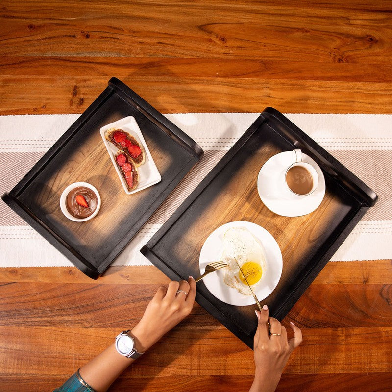 Rustic Nest Multipurpose Tray - Set Of Two