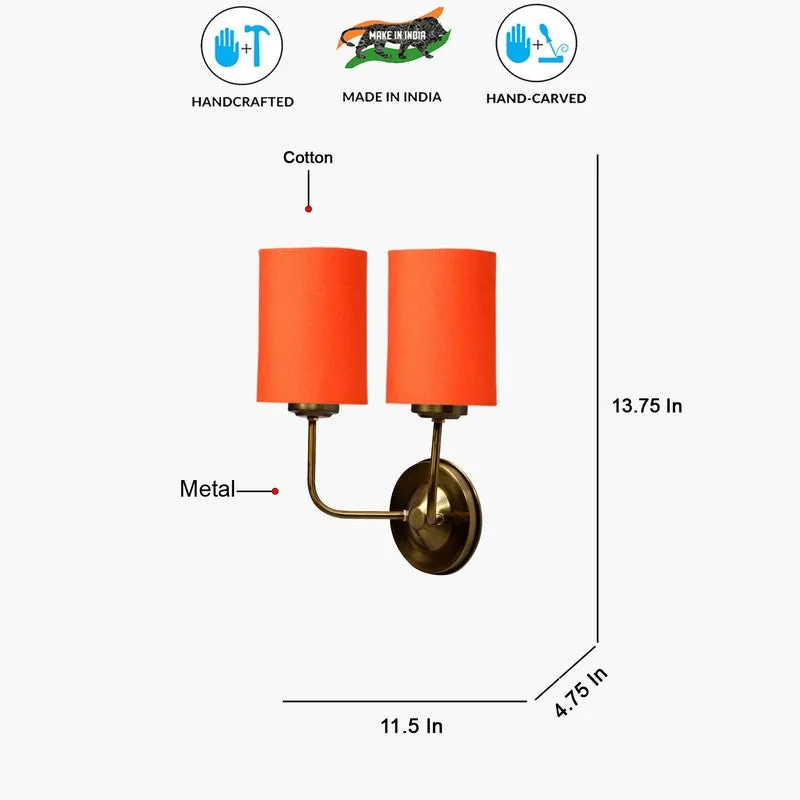 Lumoire Duo Metal Wall Lamp - Gold,Orange media 8