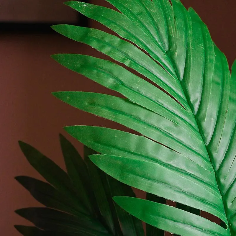 Faux Everlasting Areca Palm Plant With Black Plastic Pot - 58 cm media 4