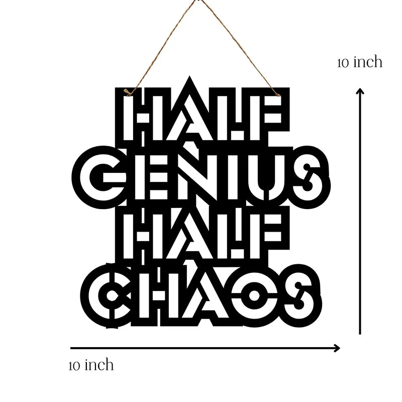 Half Genius, Hald Chaos Mild Steel Wall Accent media 5