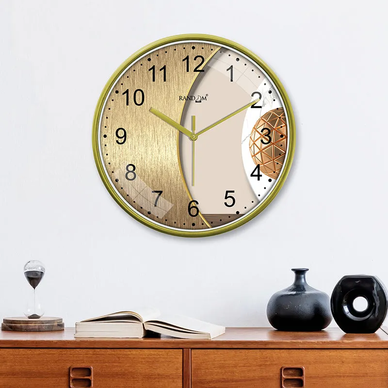 Foil Semi Plastic Analog Wall Clock media 1